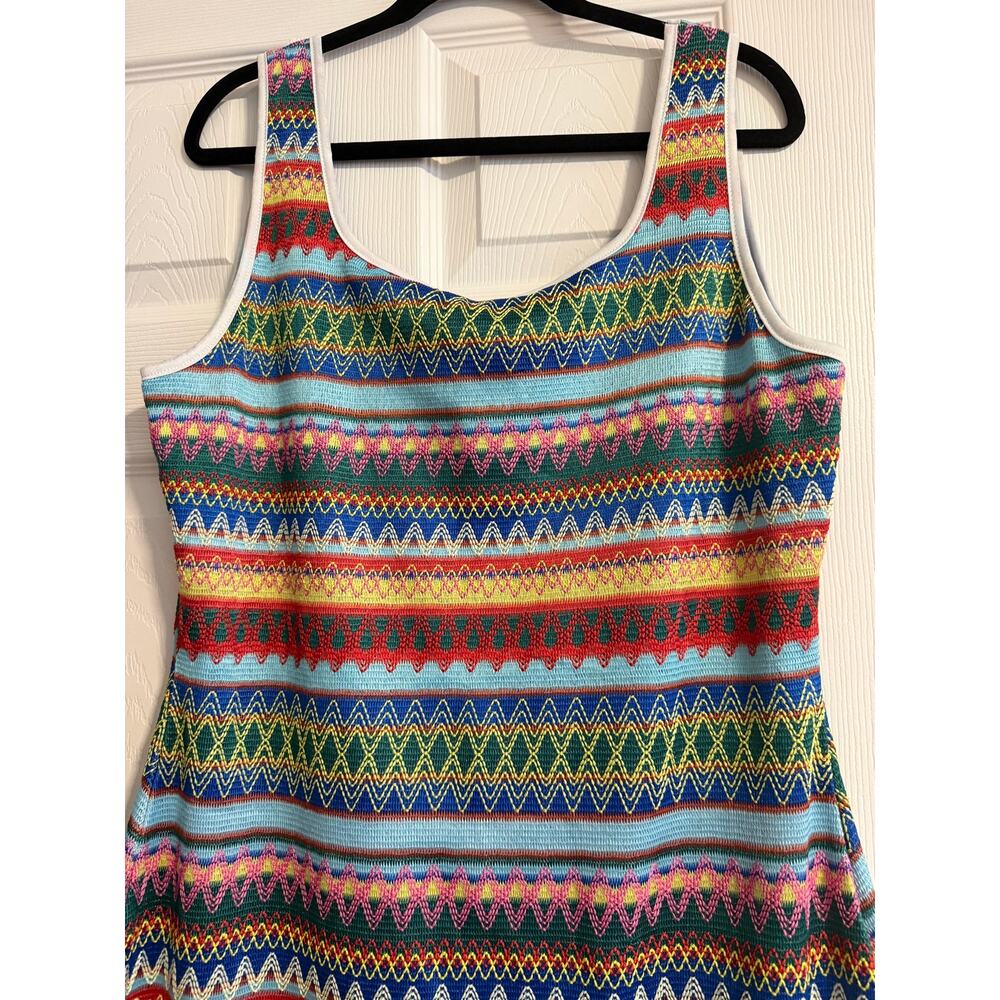 Colorful Stripe Bodycon Dress size XXL - Picture 2 of 5